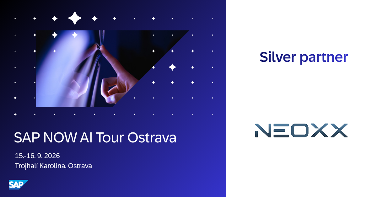 neoxx Silver Partner – SAP NOW AI Tour Ostrava 2026