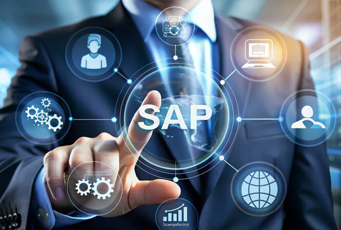 team implementing SAP solutions in a modern office environment